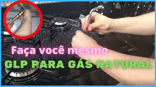 COMO FAZER CONVERSÃO E INSTALAÇÃO DO COOKTOP  GLP PARA GÁS NATURAL [upl. by Nabi]