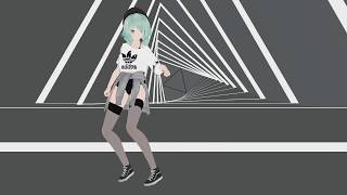 【MMD】Umbrella Remix Shuffle Dance  Rosy Miku [upl. by Ydospahr]