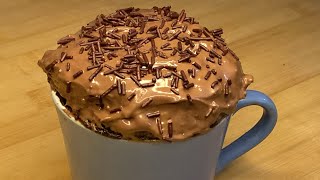 1 minute best chocolate mug cake in microwave [upl. by Nettle]