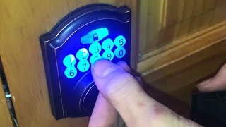 CHANGING passcode for electronic keypad deadbolt defiant castle “reprogramming electronic code” [upl. by Ettennil]