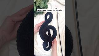 Weight 6 yarn vs weight 3 yarn Pattern is in Etsy at hollybeecrochetco crochet crochetmusic [upl. by Silas]