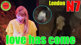 OMG Travis Kelce surprise appearance makes Taylor Swift cry with joy at N 7 Eras Tour London [upl. by Arley]