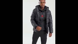 ZAVETTI CANADA Shiny Malvini Shine Jacket Hooded Black Men  JD Sports [upl. by Seravat]