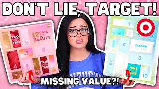 Target Caught LYING ABOUT VALUE  Double Target Advent Calendar Unboxing [upl. by Salomie]