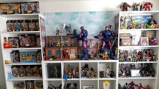 MARVEL LEGENDS COLLECTION  TOY ROOM TOUR 2022 Display VIDEO  ACTION FIGURES amp OTHER COLLECTIBLES [upl. by Blackstock633]