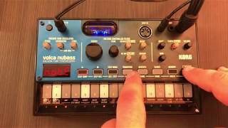 KORG volca nubass  Analogue bass synthesizer with Nutube  1st Jam [upl. by Katie]