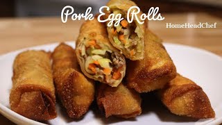 Pork Egg Roll Recipe  Restaurant Style [upl. by Emirej]