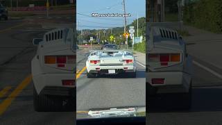 25th Anniversary Lamborghini Countach driving on the street😍 [upl. by Ennovad]