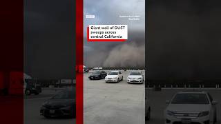 Giant dust storm sweeps across central California DustStorm California BBCNews [upl. by Trevor]