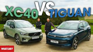 NEW VW Tiguan vs Volvo XC40 review – whats the best SUV  What Car [upl. by Ahsekram]