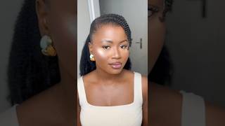 Ponytail tutorial hairstyle 4chair howtostylenaturalhair 4chairstyles naturalhair grwm [upl. by Oliric117]