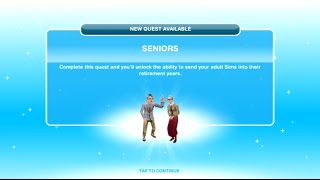 The Sims Freeplay  Seniors Görevi [upl. by Vanderhoek]