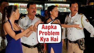 Nushrat Bharucha Gets Shouting From Traffic Police [upl. by Gaudette]