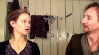 Hilary Hahn and Hauschka talk Pt 4 Percussion [upl. by Saxon]