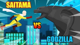 Saitama vs Godzilla  Hero Animation [upl. by Wendalyn]