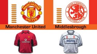 FIFA 2003  Premier League  Manchester United vs Middlesbrough R3 [upl. by Buna]