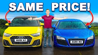 £30k Audi R8 v £30k Audi A1 Old vs New [upl. by Kirat]