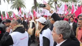 Marche Nidaa Tounes du 14 janvier 2013 [upl. by Neelrak76]