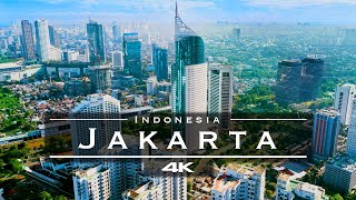 Jakarta Indonesia 🇮🇩  by drone 4K [upl. by Emylee323]