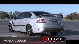 XFORCE VAREX FPV FALCON FG GT 5L Twin 3quot Performance Exhaust System [upl. by Anaeg]