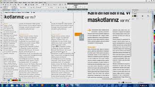 Corel Draw mizanpaj çalışması [upl. by Amrita]