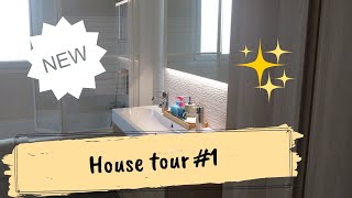 Vlog 24 House tour part 1 Salle de bain buanderie garage  TRAVAUX CONSTRUCTION [upl. by Heger]