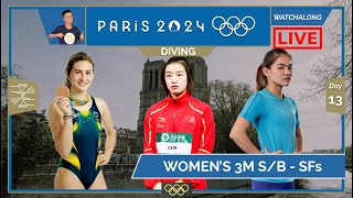 DIVING  NUR DHABITAH 🇲🇾 3M SB SEMIFINAL LIVE Paris 2024 OLY Day 13 LIVE Darence Chan Watchalong [upl. by Lap58]