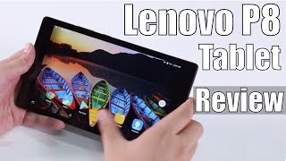 Lenovo P8 Review amp Handson Gaming Tablet for 150 [upl. by Egreog189]