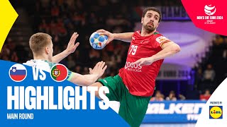 BEST PERFORMANCE of the tournament😨  Slovenia vs Portugal  Highlights  Mens EHF EURO 2024 [upl. by Irrok870]