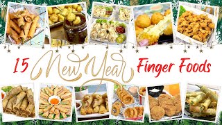 15 New Year Finger Foods for Media Noche and New Year Party [upl. by Wilt]