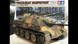 Part 2 building the Tamiya 116 Jagdpanther painting weathering and detailing [upl. by Nollid782]