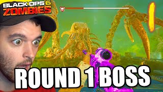 ROUND 1 EASTER EGG BOSS FIGHT Black Ops 6 Zombies [upl. by Adnilim]