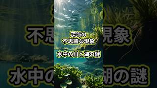 深海の不思議な現象、水中の川と湖の謎 深海 ブラインプール [upl. by Woodson]