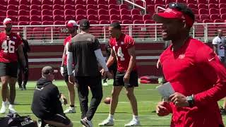 Video QB Kellen Mond tries out for the 49ers [upl. by Dita]