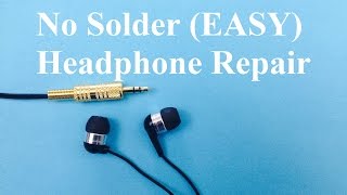 Headphone Repair No Solder Easy [upl. by Zemaj]