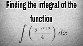 Indefinite integrals for exponential part7 Integrating a function with of exponents 2x3 [upl. by Sitoeht]