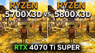 Ryzen 7 5700X3D vs Ryzen 7 5800X3D  RTX 4070 Ti SUPER  1080p  1440p  2024 [upl. by Koller206]