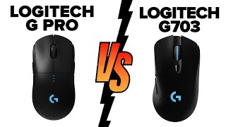 Logitech G Pro Wireless vs Logitech G703 LIGHTSPEED  Which Mouse Is Better [upl. by Hembree865]