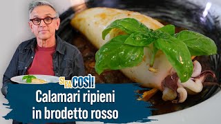 Calamari ripieni in brodetto rosso  Si fa così  Chef BRUNO BARBIERI [upl. by Harrie]