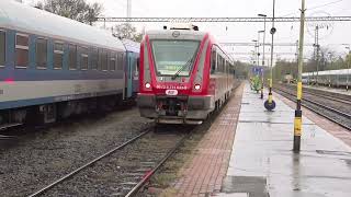 Serbia Hungary train First train for Subotica leaves Hungary after reconstruction [upl. by Tamanaha]