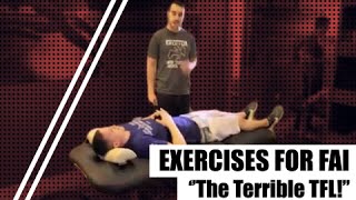 EXERCISES FOR FAI The Terrible TFL tensor fasciae latae [upl. by Naro774]