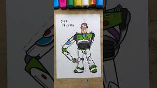 Le compas dans l’œil 📐 dessin shortsart buzzlightyear toystory [upl. by Klemm]