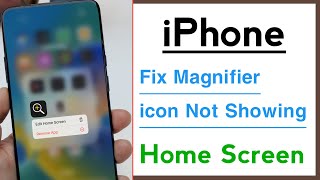 Magnifier App icon Not Showing in iPhone Home Screen Problem Solve [upl. by Selwyn]