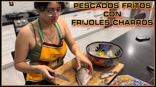 8 COCINA CON EVELYN PESCADOS FRITOS CON FRIJOLITOS CHINOS [upl. by Nylasor690]