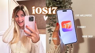 iOS17 Come PERSONALIZZARE Schermate Adesivi e Contatti  Best Features [upl. by Siger]