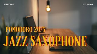 Relaxing Jazz Saxophone Music for Studying Reading  POMODORO 205 [upl. by Enenaej]