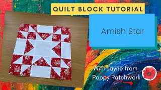 Quilt Block Series  Amish Star [upl. by Iemaj]