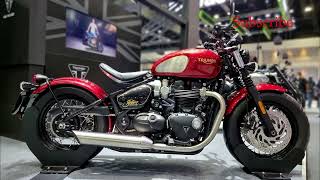 Triumph BONNEVILLE BOBBER 1200 cc Gold Line 2022 [upl. by Leahcim193]