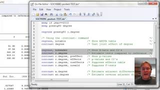 Stata Postestimation Commands Using contrast [upl. by Lamek]