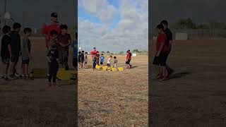 Lineman Training with Texas Elite Football Training trenches football oline [upl. by Swee846]